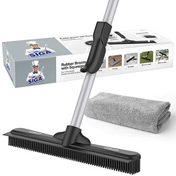 Pet Hair Removal Rubber Broom