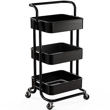 3 Tier Mesh Utility Cart