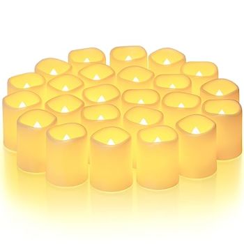 24Pack Flickering Flameless Votive Candles