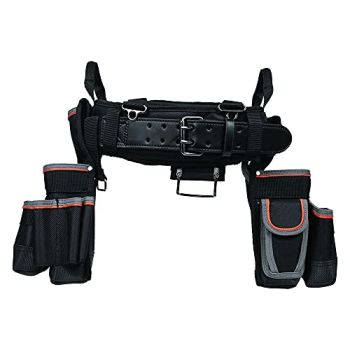 55429 Tradesman Pro Electrician's Padded Tool Belt and Tool Pouch Combo for Long-wear Comfort and Durability Size XL