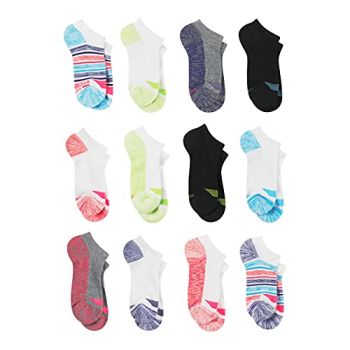 girls Cool Comfort Ankle Multipack fashion liner socks