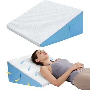 12" Wedge Pillow for Sleeping: Bed Wedge After Surgery