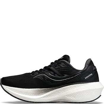 Women's Triumph 20 Running Shoe, Black/White, 8.5