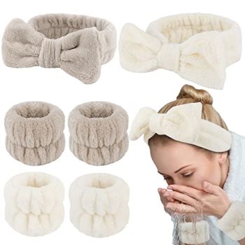 6PCS Spa Headband and Wristband Set