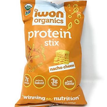 Iwon Organics Nacho Cheese Protein Stix, 5 OZ