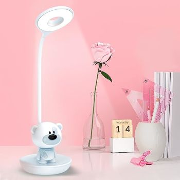 Cute Bear Design Dimmable Touch LED Reading Desk Lamp Night Light