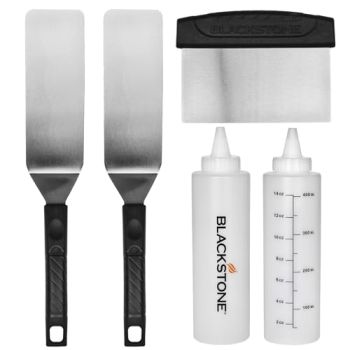 Blackstone 1542 Flat top Griddle Professional Grade Accessory Tool Kit (5 Pieces) 16 oz Bottle