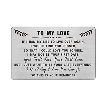 To My Love Wallet Card
