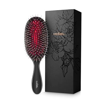 MISEL Professional Boar Bristle Hair Brush for Women and Men