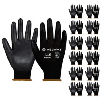 12 Pairs Safety Work Gloves