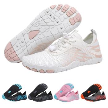 Water Shoes for Women Men Beach Shoes Women Swim Shoes Pool Shoes River Shoes Barefoot Shoes Quick Dry Slip-on for Pool Beach Surf Water Park Yoga White