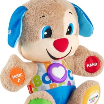 Laugh & Learn Baby & Toddler Toy Smart Stages Puppy With White Shirt