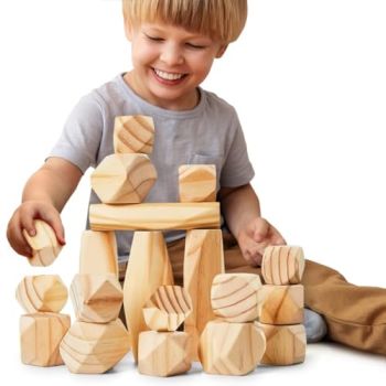 Wooden Balancing Stones