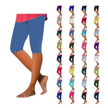 Soft Leggings for Women Irregularity Hem Solid Color Pants High Waist Yoga Sports Pants Summer Beach Slim Leggings