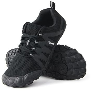Minimalist Road Running Shoes Men Comfortable Barefoot Shoe Wide Toe Box Five Finger Shoes Size 6.5 Black
