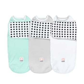Breathing Wear Swaddle 3-Pack – Works Pro Baby Monitor to Track Breathing Motion