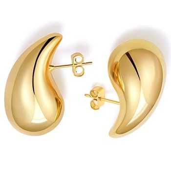 Chunky Gold Hoop Earrings for Women