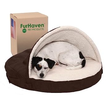26" Round Orthopedic Dog Bed for Medium/Small Dogs w/ Removable Washable Cover