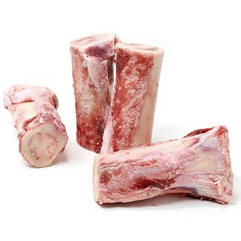 Pet 4-inch Beef Whole Raw Frozen Marrow Bones for Dogs Large