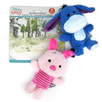 Disney Baby Cuteeze Winnie The Pooh Friends Eeyore and Piglet Stuffed Animal Plush Toys 2 Piece Set for Baby and Toddler Boys and Girls