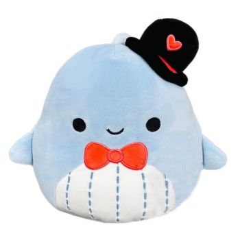 Squishmallow 8" Samir The Whale Valentine's Day Plush