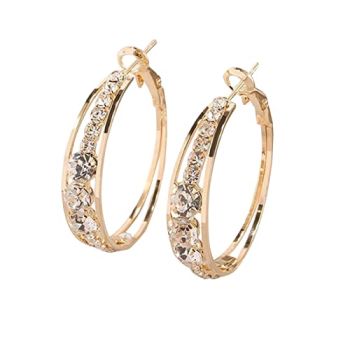 ofertas del dia de hoy relampago 4 Pairs Hoop Earrings for Women Chunky Lightweight Fashion Design