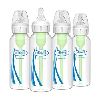 Natural Flow® Anti-Colic Options+™ Narrow Baby Bottles 8 oz/250 mL