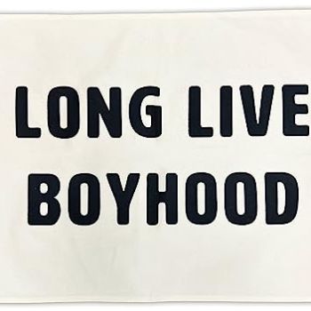 Long Live Boyhood Banner Canvas 20 in x 30 in