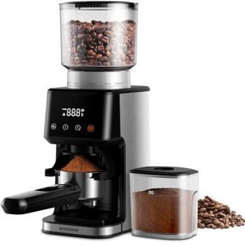 Anti-static Conical Burr Coffee Bean Grinder for Espresso