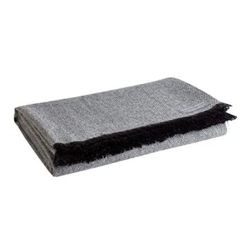 Throw Blanket-100% Royal Alpaca Wool Herringbone Weave