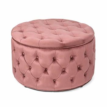 Round Storage Ottoman