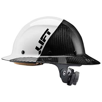 HDF50C-19WC Lift Safety DAX Fifty 50 Carbon Fiber Full Brim Hardhat