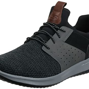 Men's Classic Fit-Delson-Camden Sneaker,black/Grey,10.5 M US