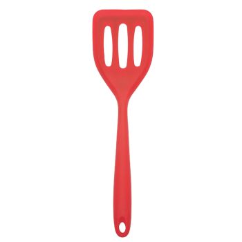 8" Long Non-Stick Silicone Mini Slotted Spatula Turner