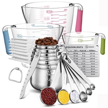 20-Piece Measuring Cups and Spoons Set