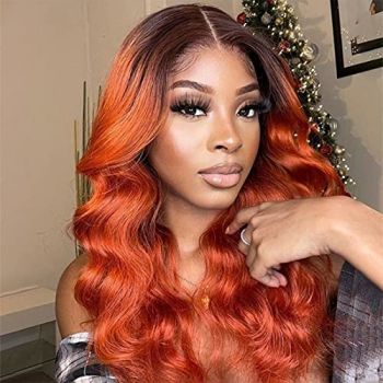Transparent HD Lace Front Wigs Human Hair Purple Human Hair Wigs for Black Women 180% Density Body Wave Glueless Wigs Human Hair Pre Plucked (14 inch
