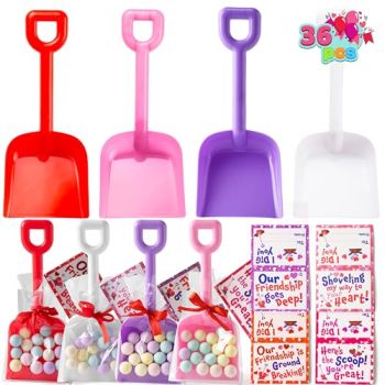36 PCS Valentine Plastic Shovels Toy