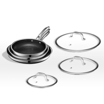 Hybrid Nonstick 6-Piece Fry Pan Set