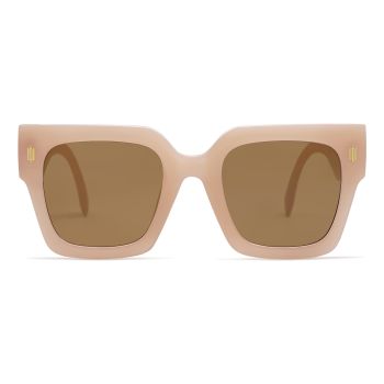 Vintage Oversized Square Sunglasses for Women,Retro Womens Luxury Big Sun Glasses UV400 Protection SJ2194 Cream Brown