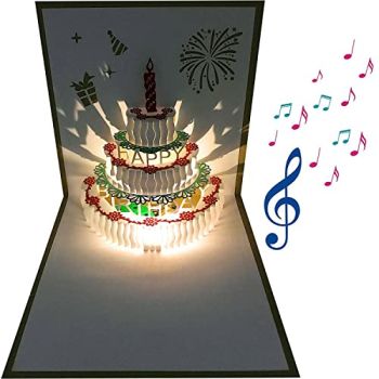 3D Music Birthday Cards