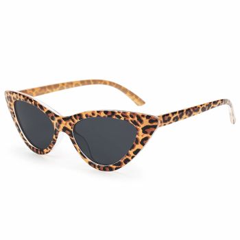 Retro Vintage Narrow Cat Eye Sunglasses for Women Clout Goggles Plastic Frame