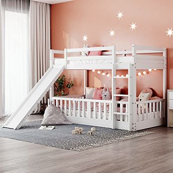 Twin Over Twin Floor Bunk Bed