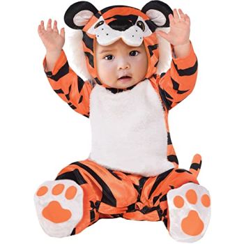 Baby Tiny Tiger Costume, 12-24 Months, 1 Pc,Brown