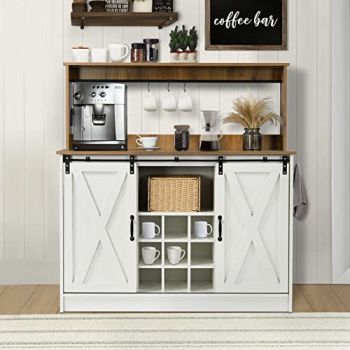 Farmhouse Coffee Bar Cabinet