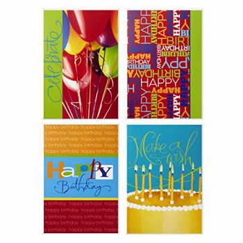 Assorted Birthday Cards (Bright Icons