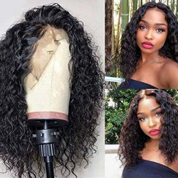 13x4 Lace Front Wigs Glueless Wave Synthetic Wigs Heat Resistant Short Bob Wigs Natural Hairline