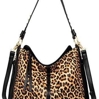 Chic Shoulder Bag Conceal Carry Purses For Women Hobo Handbag Leather Tote Leopard Print MBB-MWC-146LP
