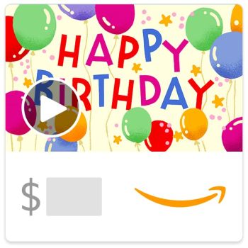 eGift Card - Galactic Birthday Balloons (Animated)