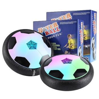 【2 Pack Hover Soccer Ball Indoor Toy for3 4 5 6 7 8 9 10 11 12 Year-Old Boys