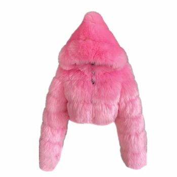 Women's Winter Parka Coat Long Sleeve Faux Fur Coat